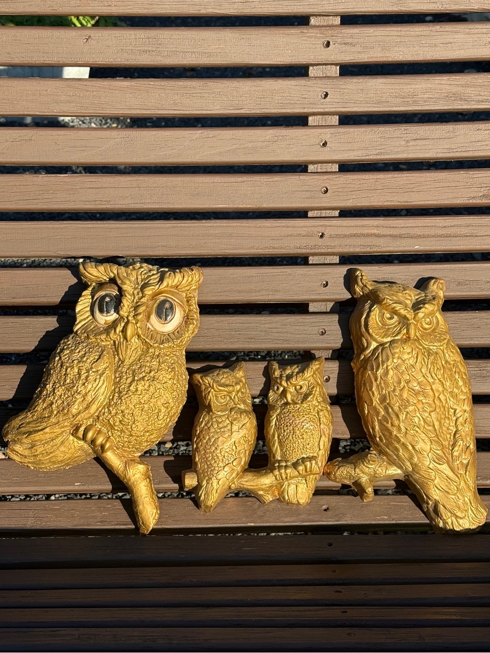 Vintage Universal Statuary Owl Wall Hangings Retro Wall Decor 1970's ******